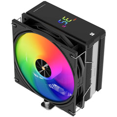 Thermalright Assassin X 120 R Digital ARGB BLACK CPU Air Cooler, Single Tower w/ 4x 6mm Heat Pipes & High Performance Single Fan | Assassin X 120 R Digital ARGB BLACK | - CompuMe