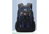 Backpack Large Capacity Expandable Backpack Multifunction USB Charging Business Bag For Laptop Up to 17.6" - Black & Blue