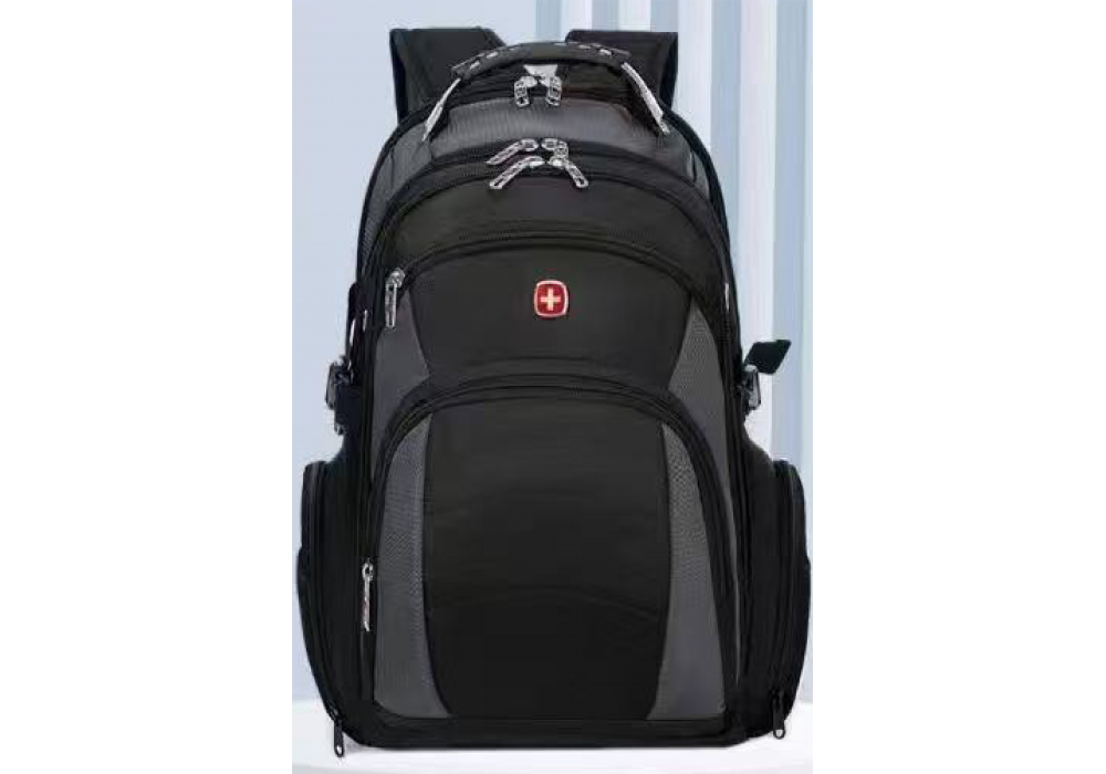 Backpack Large Capacity Expandable Backpack Multifunction USB Charging Business Bag For Laptop Up to 17.6" - Black & Blue Backpack Large Capacity Expandable Backpack Multifunction USB Charging Business Bag For Laptop Up to 17.6" - Black & Blue