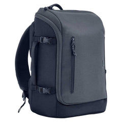 HP Travel 25L 15.6-inch Laptop Backpack Light & Stylish Expandable to 30L Multiple Pockets Including RFID Blocking Pocket Lockable Zippers - Iron Gray