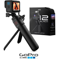 GoPro HERO12 Black Creator Edition - Includes HERO12 Black , Volta (Battery Grip, Tripod, Remote), Media Mod, Light Mod, Enduro Battery, and Carrying Case