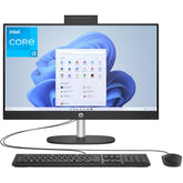 HP All-in-One 24-cr0045ne PC (2023) NEW 13Gen Intel Core i3 10-Cores w/ 24" IPS Full HD 99% sRGB NONE Touch Display - Black