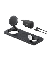 Anker MagGo Wireless Charging Station (15W, 3-in-1 Pad) – Qi2 Certified