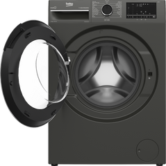 B3WFU4942ESMG Beko Washing Machine, 9 Kg, Silver, 1400 Cycles