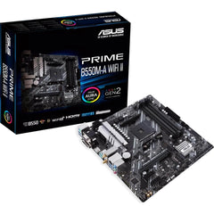 Asus Prime B550m A Wifi Ii Wifi 6 Amd B550 Micro Atx Motherboard 2x M.2 Pcie 4.0 Hdmi 2.1 Rgb Header