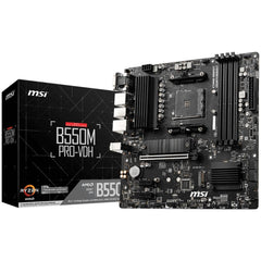 MSI B550M PRO-VDH, AMD AM4 RYZEN 5000, 4000, 3000 Series /DDR4/PCIe 4.0/2xM.2 - mATX Motherboard | B550M PRO-VDH |