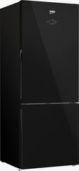 Beko Refrigerator Bottom Freezer 490 L Black Glass Inverter No Frost with Display