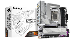 GIGABYTE B650M AORUS ELITE AX ICE (Wi-Fi 6E) AMD RYZEN 7000 Series AM5/DDR5/PCIe 4.0/2xM.2 - mATX Gaming MotherBoard