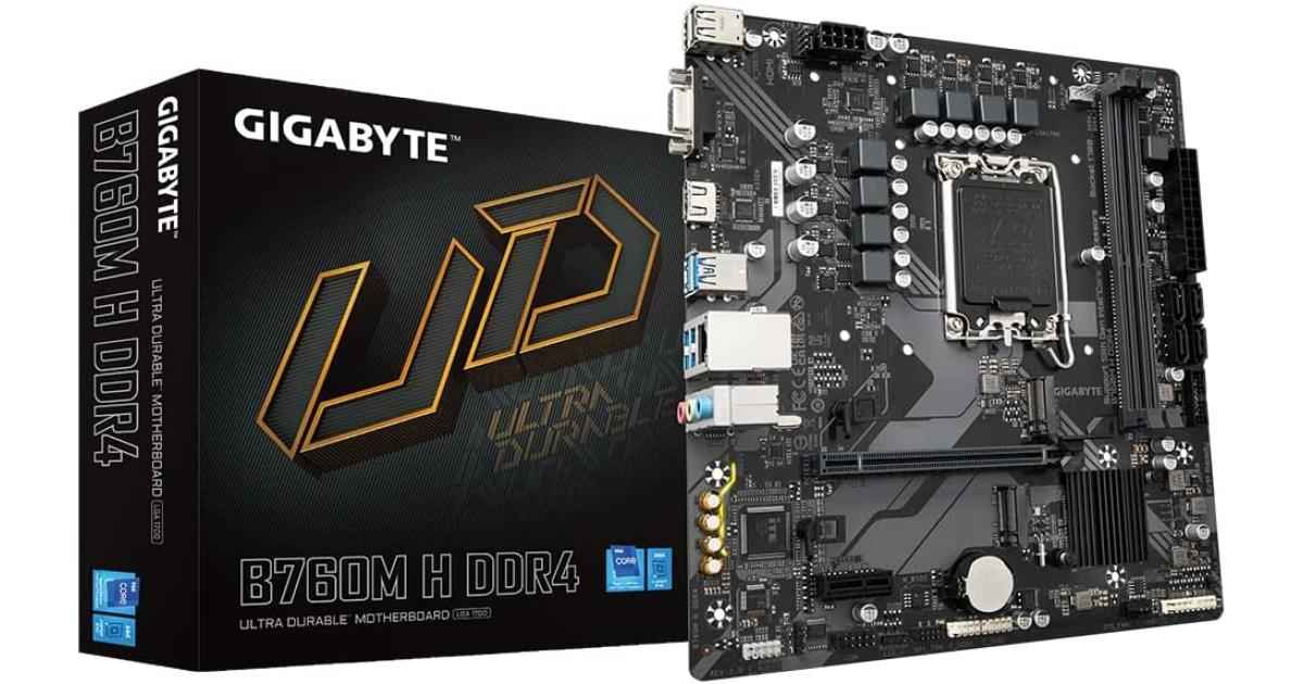 Gigabyte B760M H DDR4 rev. 1.0 (Socket 1700/B760/DDR4/S-ATA 6Gb/s/Micro ATX) Motherboard