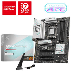 MSI B850 GAMING PLUS WIFI AMD RYZEN  Series AM5/DDR5/PCIe 5.0/3xM.2 - ATX Gaming MotherBoard | B850 GAMING PLUS WIFI | - CompuMe