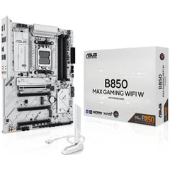 ASUS B850 MAX GAMING WIFI W (Wi - Fi 6E) AMD RYZEN Series AM5/DDR5/PCIe 5.0/3xM.2 - ATX Gaming MotherBoard B850 MAX GAMING WIFI W