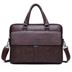 Jeep Buluo High Quality Leather Laptop Bag 15.6"