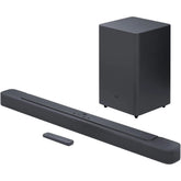 JBL Bar 2.1 Deep Bass Soundbar, 300W Total Speaker Power, USB Port Type A, 4x Race Track Drivers, 2x 1" Tweeter (Soundbar) 6.5" (Subwoofer), Bluetooth 4.2 Connectivity, Black