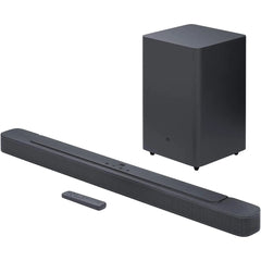 JBL Bar 2.1 Deep Bass Soundbar, 300W Total Speaker Power, USB Port Type A, 4x Race Track Drivers, 2x 1" Tweeter (Soundbar) 6.5" (Subwoofer), Bluetooth 4.2 Connectivity, Black