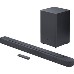 JBL Bar 2.1 Deep Bass Soundbar, 300W Total Speaker Power, USB Port Type A, 4x Race Track Drivers, 2x 1" Tweeter (Soundbar) 6.5" (Subwoofer), Bluetooth 4.2 Connectivity, Black