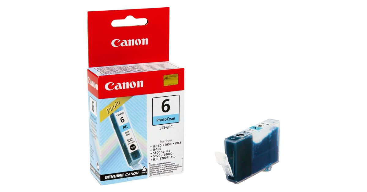 Canon BCI6PC Ink / Inkjet Cartridge Photo Cyan (Original) - CompuMe