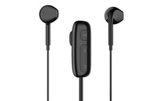 WiWU BE313 Bluetooth Wired Earphone with strong Magnetic Clamp Sports Earbuds Stereo Sound HiFi Wired Headphone with Mic Up to 11 Hours - Black