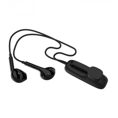 WiWU BE313 Bluetooth Wired Earphone with strong Magnetic Clamp Sports Earbuds Stereo Sound HiFi Wired Headphone with Mic Up to 11 Hours - Black