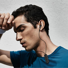 WiWU BE313 Bluetooth Wired Earphone with strong Magnetic Clamp Sports Earbuds Stereo Sound HiFi Wired Headphone with Mic Up to 11 Hours - Black