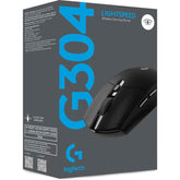 Logitech G304 Lightspeed Wireless Hero Sensor 12,000 Dpi Lightweight 6 Programmable Buttons 250h Battery Life On Board Memory Pc/mac Black