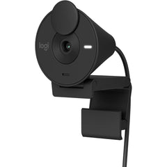 Logitech Brio 300 Full Hd 1080p Webcam For Meetings & Works Auto Light Balance W/ Noise Reduion Mic & Certified For Zoom Usb C Black