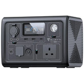 BLUETTI EB3A Portable Power Station, 268Wh Solar Generator LiFePO4 Battery Backup w/ 2 600W (1200W Surge) AC Outlets, Recharge from 0-80% in 30 Min., Mobile Wireless Charger, LFP Backup for Outdoor Camping, Trip, Power Outage - Gray