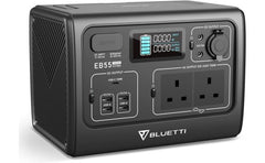 BLUETTI EB55 Portable Power Station 537Wh LiFePo4 Battery Power Generator with 2 230V 700W (Suger 1400W) AC Pure Sine-Wave Outlets, Mobile Wireless Charger, Outdoor Solar Generator for Road Trip Home Use Vanlife Off-grid - Gray