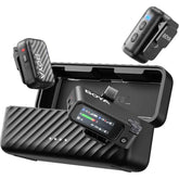 Boya Boyamic 2 Wireless Microphones For Iphone 15 16/android/pc/camera, Ai Noise Cancellation,32 Bit Float Internal Recording,984ft Range, 54h Battery With Charging Case For Recording(without Clip Mic)