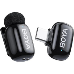 BOYA mini 2 - 06 Wireless Lavalier Microphone for iPhone 15 - 17/Android with microphones