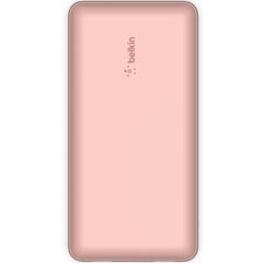 Belkin BoostCharge, USB C Power Bank 20000mAh w/ 2xUSB-A Ports, 15W, iPhone 17, Air, Pro, Samsung Galaxy S25, iPad, Nintendo Switch 2, Google Pixel 10, etc. - Pink