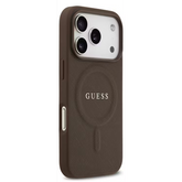Guess MagSafe PU Saffiano Leather Case with Classic Logo for iPhone 17 Pro Max with phone cases
