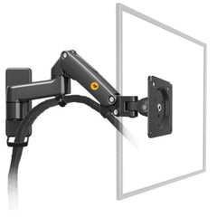North Bayou (NB F150) Ergonomic Wall Mount Single Monitor Arm, Up To 17-35" Size & 3-12kg Weight, Vesa 75mm x 75 mm To 100mm x 100mm Mounting Hole | F150 |