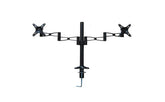 Desk Dual Screen Mount Stand Extendable Arm Monitor