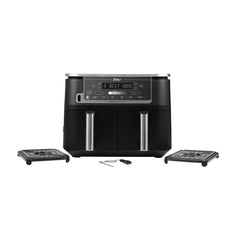 Ninja Dual Zone Air Fryer, 9.5Lit, 6Programs, Black - AF451UK