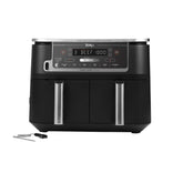 Ninja Dual Zone Air Fryer, 9.5Lit, 6Programs, Black - AF451UK