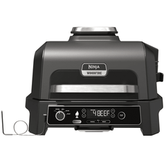 Ninja Woodfire Pro XL Electric BBQ Grill & Smoker, 1700Watts, Grey/Black - OG850UK