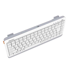 Meetion BTK500 Streamlined Dual - Mode Compact Wireless Keyboard - White with gaming keyboard