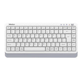 Meetion BTK500 Streamlined Dual - Mode Compact Wireless Keyboard - White with gaming keyboard