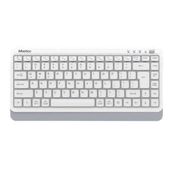 Meetion BTK500 Streamlined Dual-Mode Compact Wireless Keyboard -White