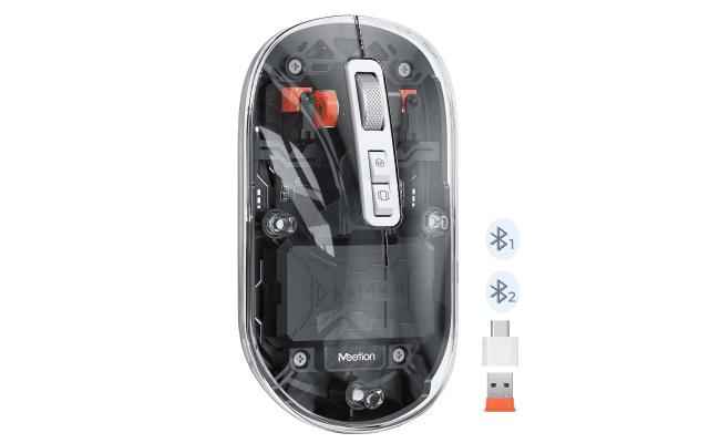 Meetion Btm005 Dual Mode 2.4g Bluetooth & Wireless Mouse Blue