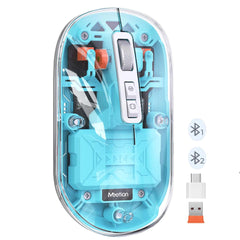 Meetion BTM005 Dual Mode 2.4G Bluetooth & Wireless Mouse -Blue