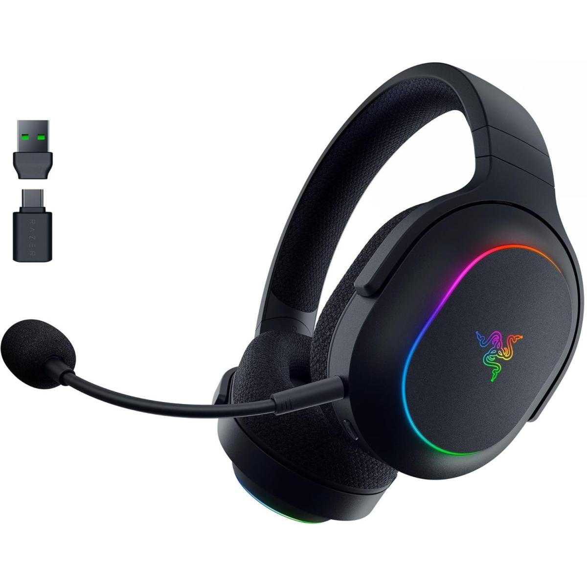 Razer Barracuda X Chroma Wireless Gaming Headset: 2.4ghz Wireless & Bluetooth Lightweight Chroma Rgb 40mm Drivers Cardioid Mic 70 Hr Battery For Pc, Mac, Ps5, Switch, Smartphone Black - CompuMe Razer Barracuda X Chroma Wireless Gaming Headset: 2.4ghz Wireless & Bluetooth Lightweight Chroma Rgb 40mm Drivers Cardioid Mic 70 Hr Battery For Pc, Mac, Ps5, Switch, Smartphone Black - CompuMe