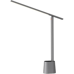 Baseus Led Desk Lamp Auto Dimming Table Lamp Eye Caring Smart Lamp Touch Control 47" Wide Illumination 250 Lumens 5w 3 Color Modes For Home Office, Living Room, Bedroom, Painting Dark Grey