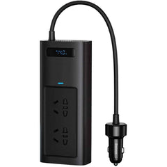 Baseus Car Inverter Dc 12v To Ac 220v 150w Auto Converter Type C Usb Fast Charging Charger Eu Socket Car Inverter Power Adapter Cn/eu Plug Black