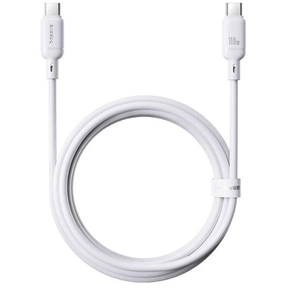 Baseus Silky Series Fast Charging Cable Type C To Type C 100w 1m White