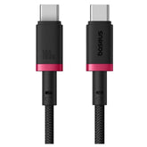 Baseus Dura Series Fast Charging Cable Type C To Type C 100w 1m Redblack