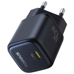 Baseus Picogo Gan Fast Charger 1c 45w Eu Cosmic Usb C Port Pd3.0, Pps, Qc3.0, Fcp, Scp, Afc Black