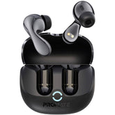 Promate Baton True Wireless Earbuds With Aive And Environmental Noise Cancellation, Bluetooth 5.4, Low Latency Game Mode, 4 Mics For Superior Sound Quality, Transparency Mode, 40hrs Playtime Black - CompuMe