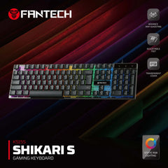 Fantech Shikari wired gaming keyboard for computer setup
