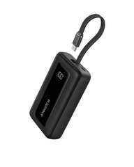 Anker Power Bank (10K- 30W- Built-In USB-C Cable) Zolo - Black